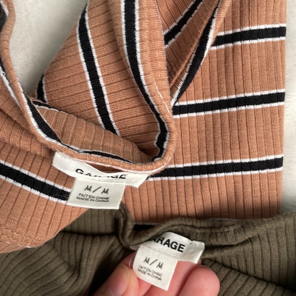 Garage Ribbed Tube Tops - Picture 2 of 2